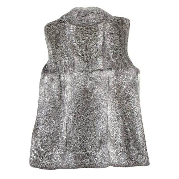 Michael Kors Gray Rabbit Fur Vest XS - Picture 14 of 16